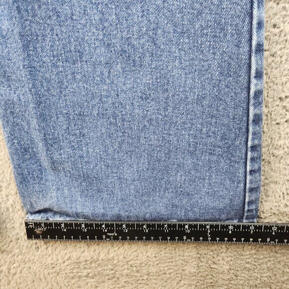 VTG Y2k Bullhead Jeans Womens 30x30 JR's 11" Flares Mid Rise USA Made Blue Denim - Picture 8 of 10